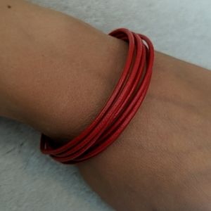 7 strand red bracelet